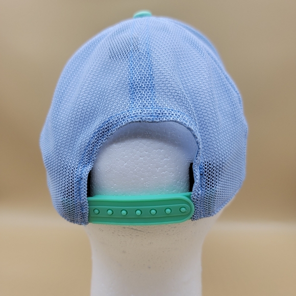 Team Semper Fi Men's Snapback Trucker Hat Cap Green Grey Blue PUKKA Custom - Picture 3 of 8